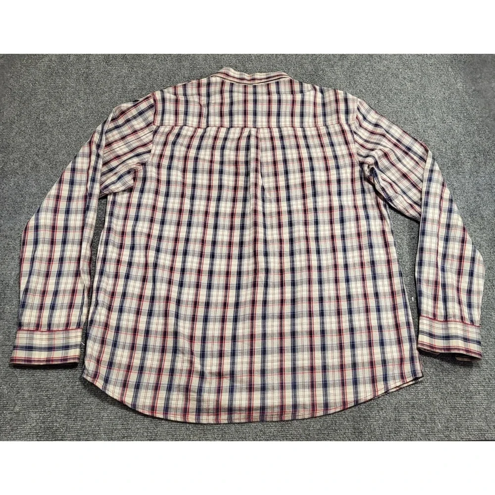 True Religion Men's Multicolor Plaid Long Sleeve Western Snap T-Shirt Size XXL